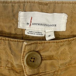 Anthropologie 🌸 Tan/Camel Colored Pants Size 27 Casual Women's Trousers
